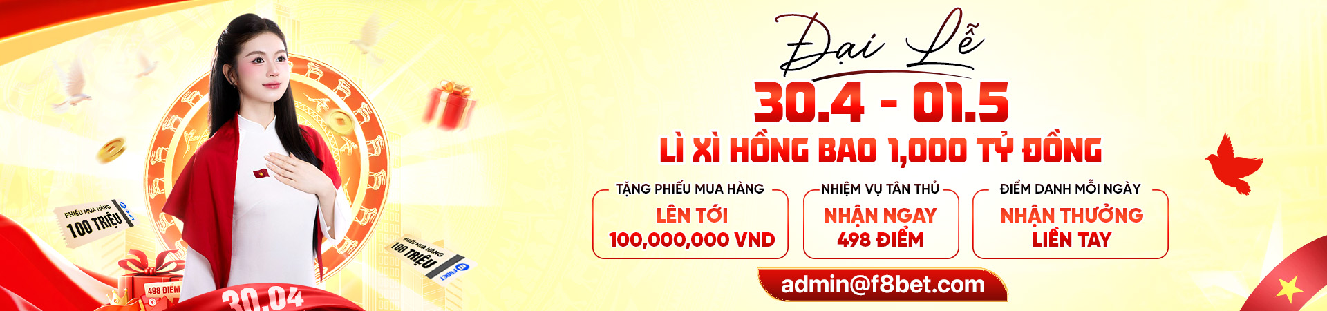 f8bet nhiệt liệt đón chào ngày giải phóng miền nam